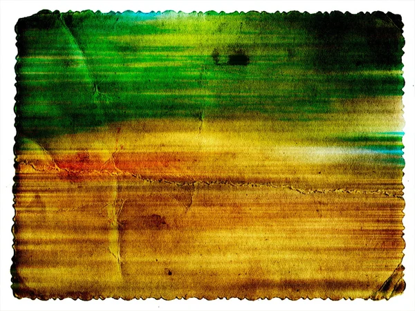 Кольорова листівка з гранжевою вінтажною текстурою ізольована на білому — стокове фото