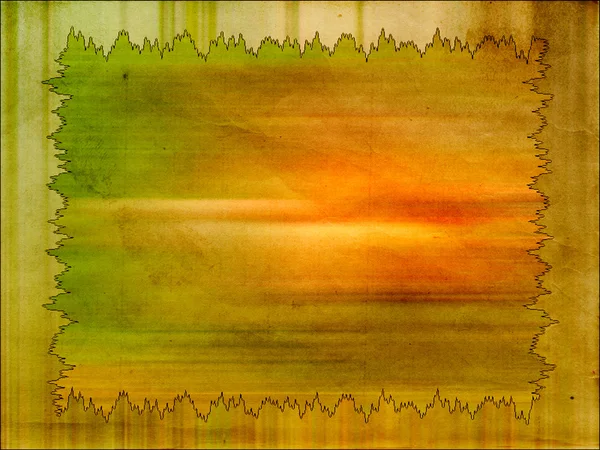 Старинный старый бумажный фон с рамкой — стоковое фото