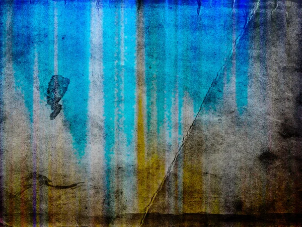 Piso de cancha de baloncesto con línea de fondo de grunge azul — Foto