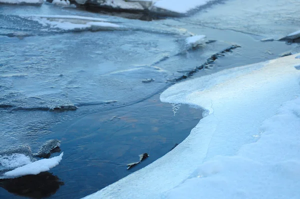 Icy river — Stock Photo, Image