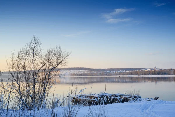 Vackert vinterlandskap — Stockfoto