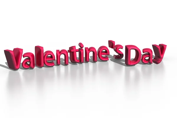 3D-inscriptie "valentine's day" — Stockfoto