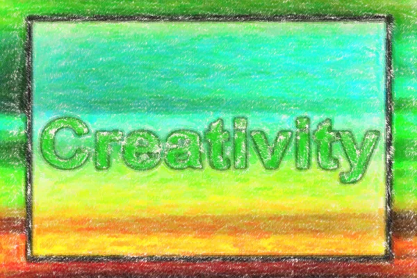 Inscrição da criatividade — Fotografia de Stock