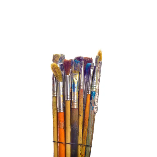 Paints and brushes — Stock Photo, Image