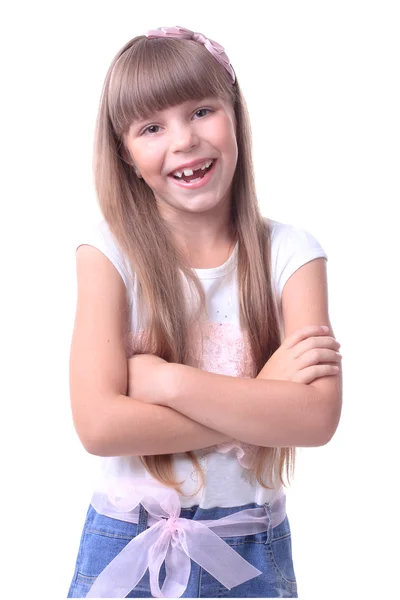 genç kız gülümsüyor