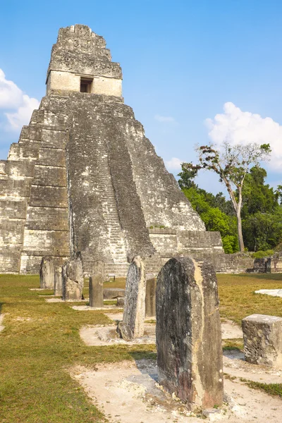 Tikal Temple 1, Guatemala — Stock Photo, Image