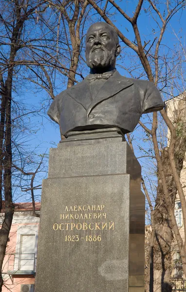 Bust of Alexander Ostrovsky, Russian playwright — Stock Photo, Image