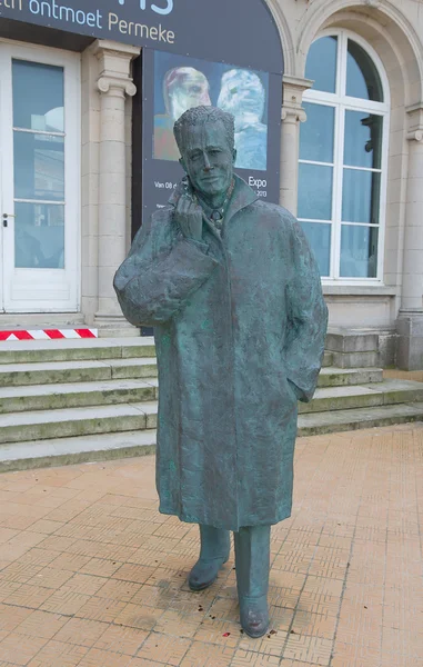 Estatua del rey Baudouin en Ostende, Bélgica — Foto de Stock