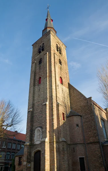 St. anne's Kościoła (1621). Brugia, Belgia — Zdjęcie stockowe