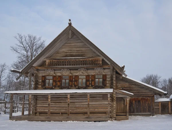 Russian peasant house (circa XIX c.) — Stock Photo, Image