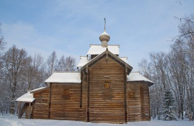 eski kilise st. Nicolas (yaklaşık XVII c.). Novgorod, Rusya Federasyonu