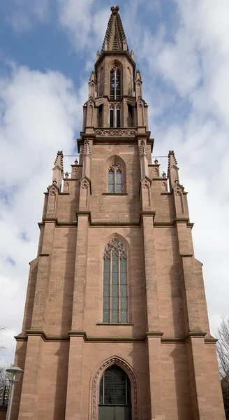 Evangelický kostel (1864) v Offenburgu, Německo — Stock fotografie