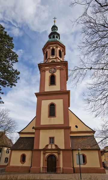 Holy Cross church (circa XVII c.). Offenburg, Germany — Stock Photo, Image