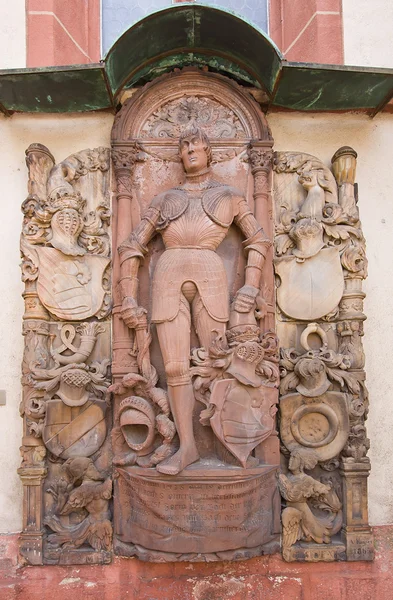 Epitaf (1538) knight jorg von Bach. Offenburg, Německo — Stock fotografie