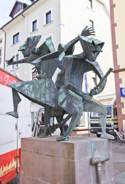 üç cadı heykel. Offenburg, Almanya