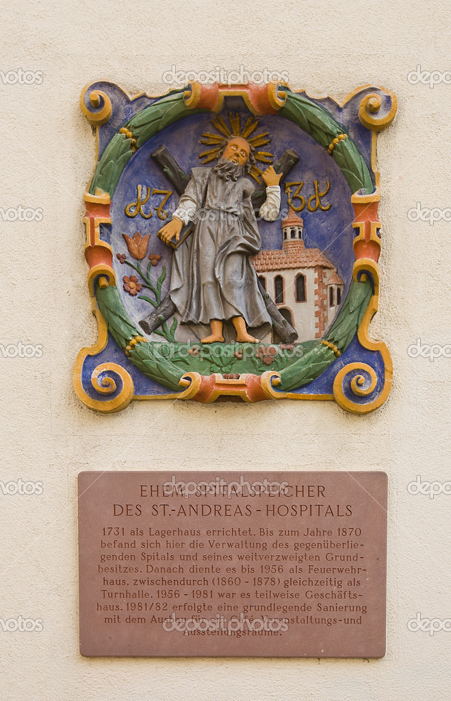 Bas Relief Of Andrew The Apostle Former St Andrews Hospital O