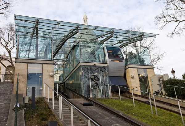 Stazione funicolare sulla collina di Montmartre, Parigi — Foto Stock