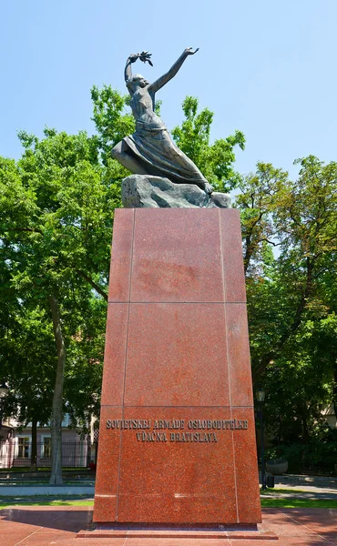 Pomnik dla Armii Radzieckiej w Bratysławie, Słowacja — Zdjęcie stockowe