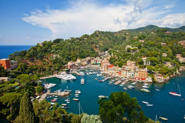 portofino şehir görünümünü yaz