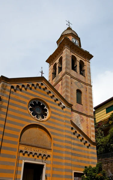 Iglesia de San Martín (XII c.) en Portofino, Italia — Foto de Stock