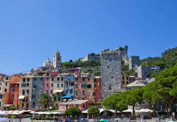 Doria slott och portovenere stan, Italien — Stockfoto