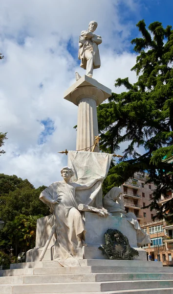 Pomnik giuseppe mazzini (1882). Genua, Włochy — Zdjęcie stockowe
