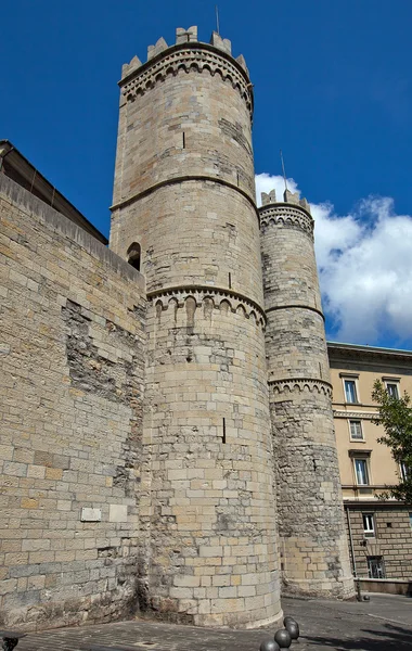 Porta Soprana portões (circa XI c.). Génova, Itália — Fotografia de Stock