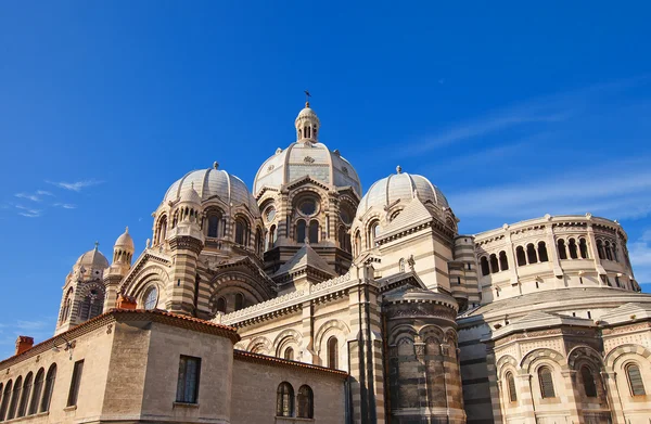 Back view of Marseilles Cathedral (XIX c.) — Stock Photo, Image