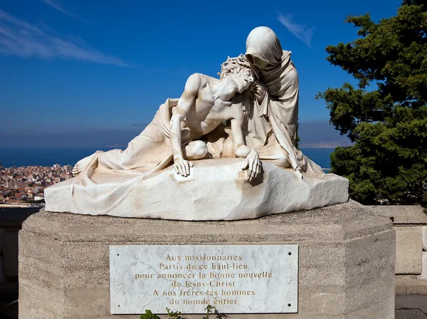 Estatua de Jesucristo y Santa Verónica (1902). Marsella —  Fotos de Stock