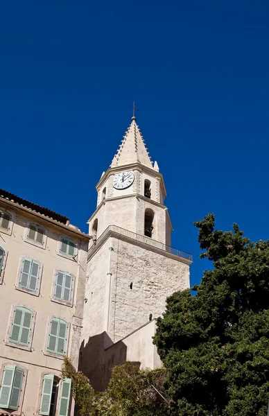 Bell tower of Church Notre-Dame-des-Accoules in Marseilles — Stock Photo, Image