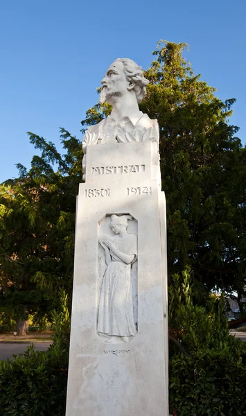 Bust (1932) of Frederic Mistral. Marseilles, France — Stock Photo, Image