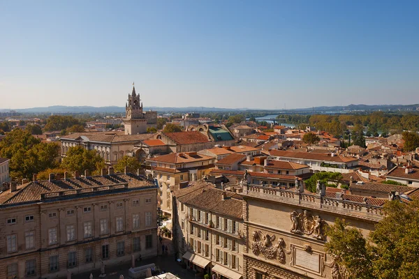 Uitzicht op het historische centrum van Avignon stad. Frankrijk — Stockfoto