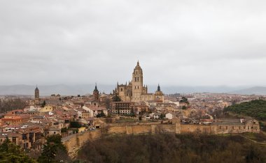 segovia şehir (İspanya) tarihi bir parçası. UNESCO tarafından