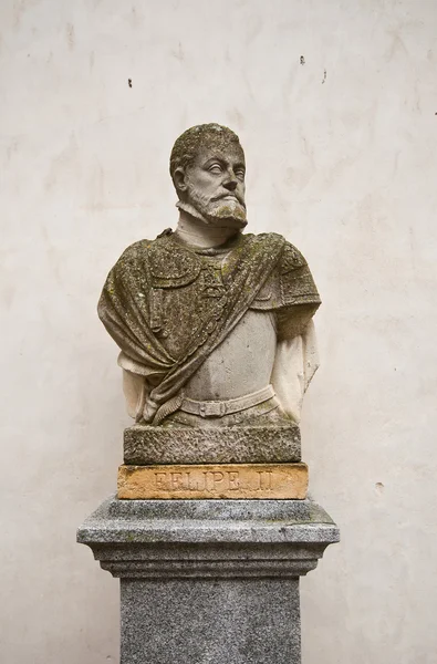 Busto del re spagnolo Filippo II nel castello di Alcazar, Segovia — Foto Stock