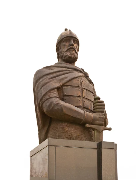Памятник князю Дмитрию Пожарскому в Зарайске, Россия — стоковое фото