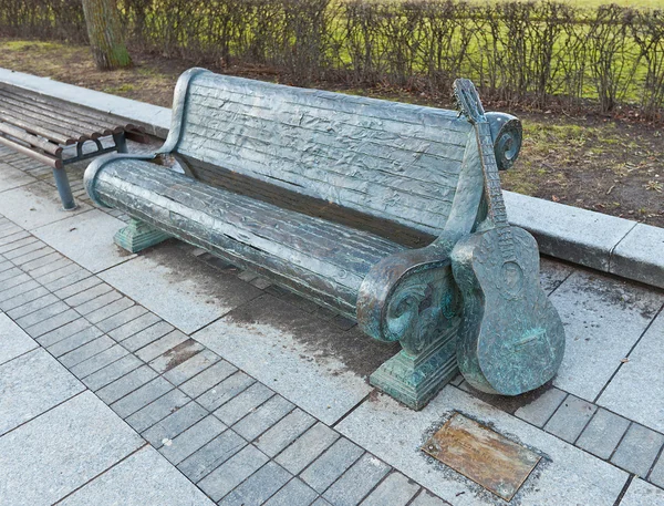 Monumento al cantante lituano Vytautas Kernagis en Vilna —  Fotos de Stock