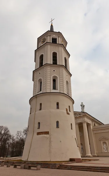 Bell tower (XVIII c.) of St. Stanislov Cathedral. Vilnius — Stock Photo, Image