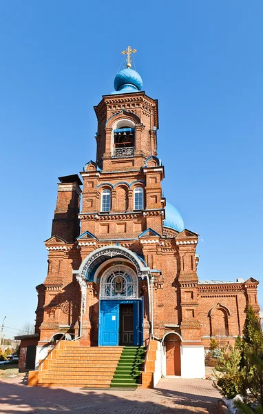 Intercessione della chiesa di Theotokos (1902). Igumnovo, Russia — Foto Stock