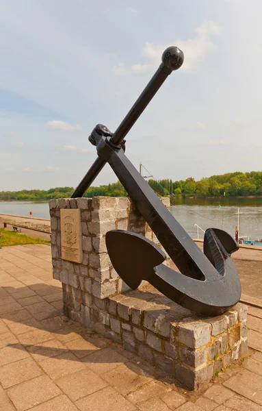 Anchor monument in Torun, Poland — Stock Photo, Image