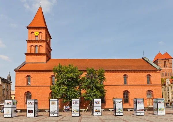 Evangelický kostel Nejsvětější Trojice (1824). Torun, Polsko — Stock fotografie