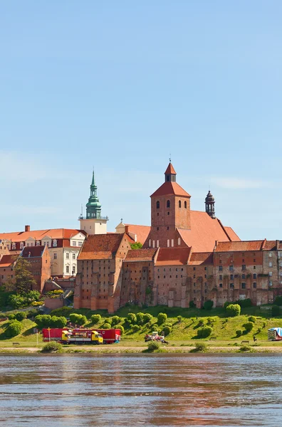 Uitzicht op stad grudziadz, Polen — Stockfoto