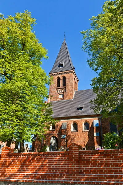 Saint anna kościół miasto (1901) w sztum, Polska — Zdjęcie stockowe