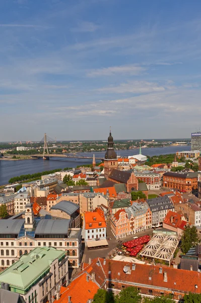 Vista da Cidade Velha (site da UNESCO). Riga, Letónia — Fotografia de Stock