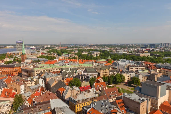 Vista della Città Vecchia (sito UNESCO). Riga, Lettonia — Foto Stock