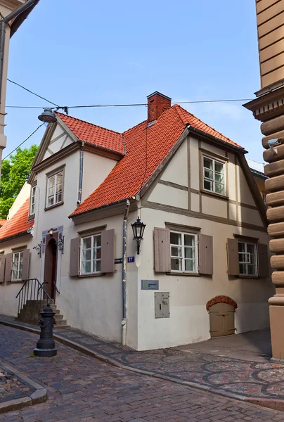 Bostadshus (xviii c.) i riga, Lettland — Stockfoto