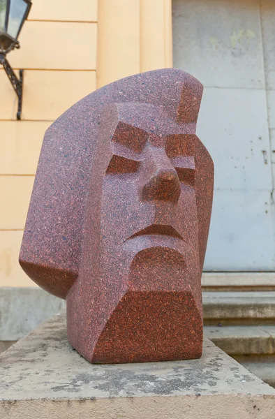 Sculpture portrait of Eduards Smilgis — Stock Photo, Image