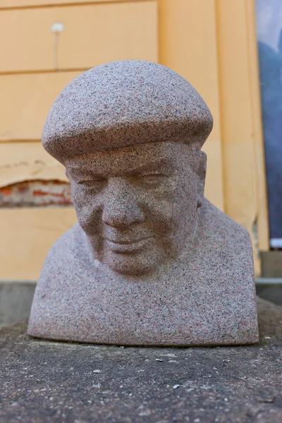 Sculptuur portret van boriss berzins — Stockfoto