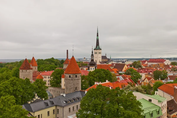 Vista do centro histórico de Tallinn, Estônia (site da UNESCO ) — Fotografia de Stock