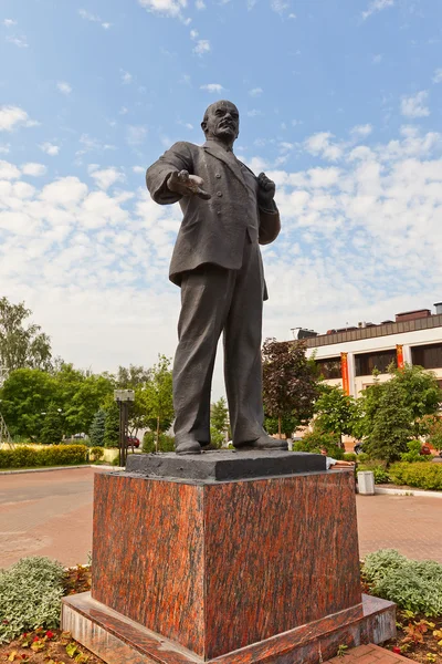 Pomnik Włodzimierza Lenina (1950) w mieście dmitrov, Federacja Rosyjska — Zdjęcie stockowe
