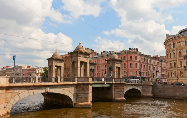 Ponte Lomonosov a San Pietroburgo, Russia — Foto Stock